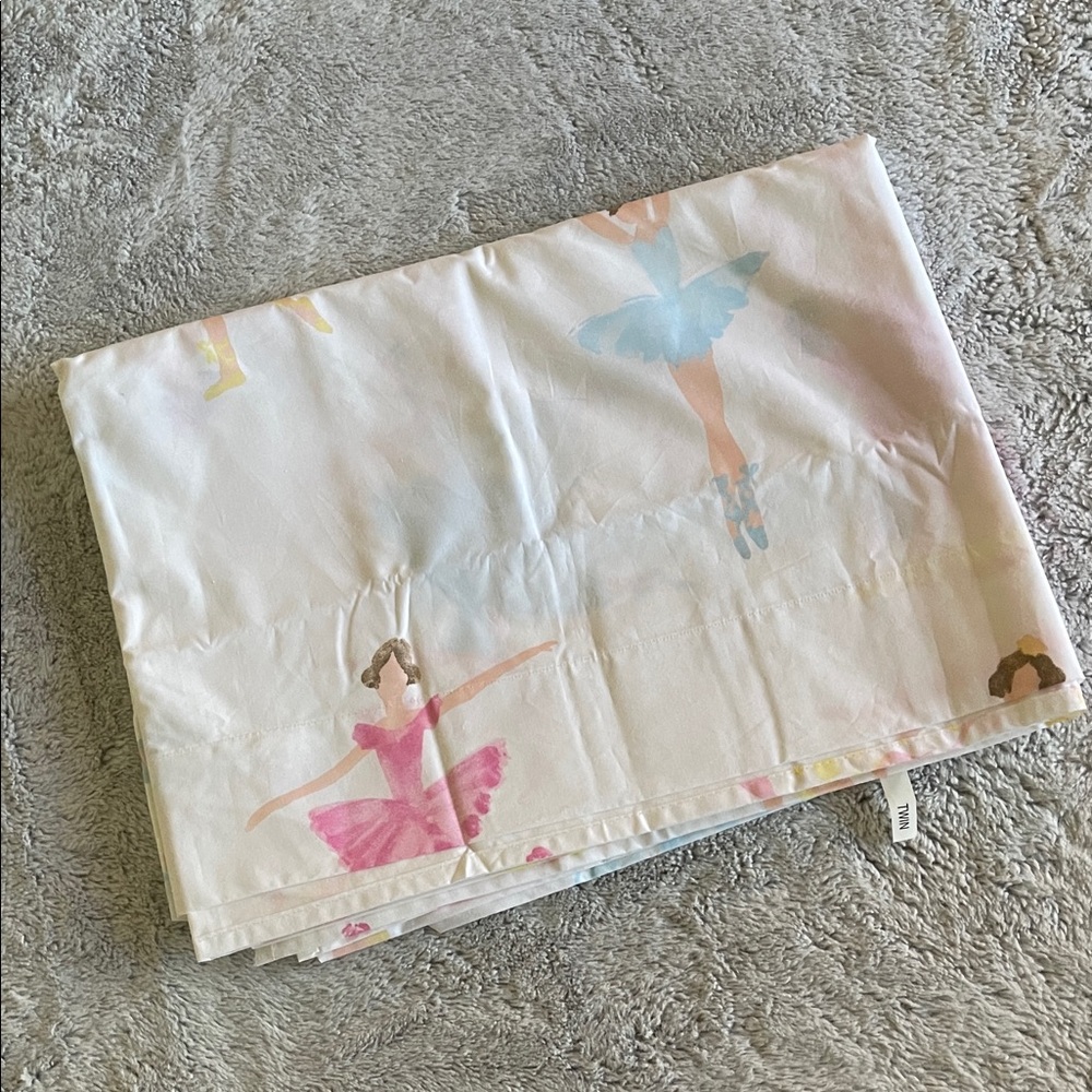 The Company Store Ballet Dancer Twin Flatsheet  NWOT